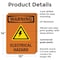 Signmission Electrical Hazard With Symbol OSHA Warning Sign, Plastic, 10in W x 14in L, 2PK OS-2PACK-WS-P-1014-V-13128 - alternate 3
